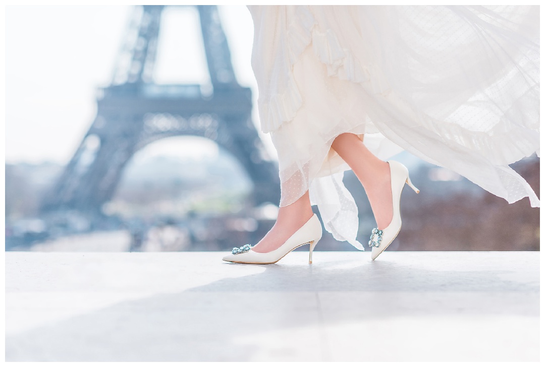 Roger Vivier Paris Wedding Campaign, Shangri la wedding, Paris wedding Photographer, roger vivier shoes bridal collection, Paris wedding, Paris elopement, fashion wedding photographer,