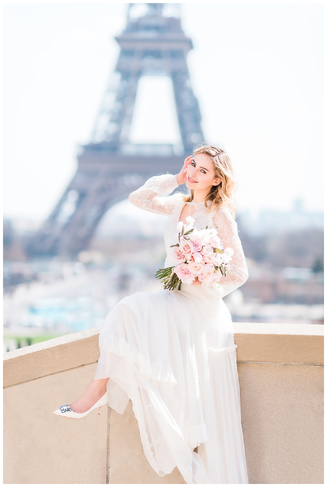 Roger Vivier Paris Wedding Campaign, Shangri la wedding, Paris wedding Photographer, roger vivier shoes bridal collection, Paris wedding, Paris elopement, fashion wedding photographer,